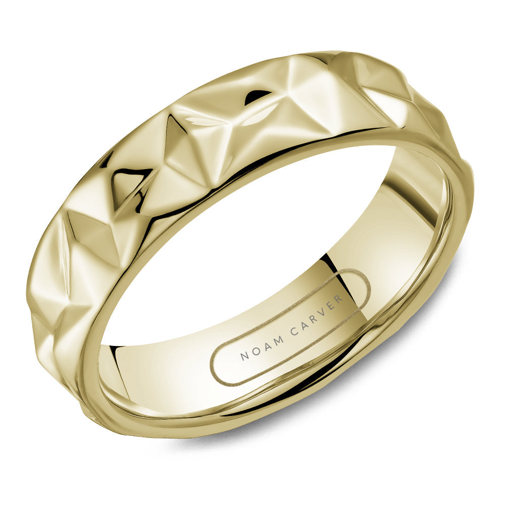 Noam Carver 14K Gold Band NCM-035Y6-M10 Crown Ring