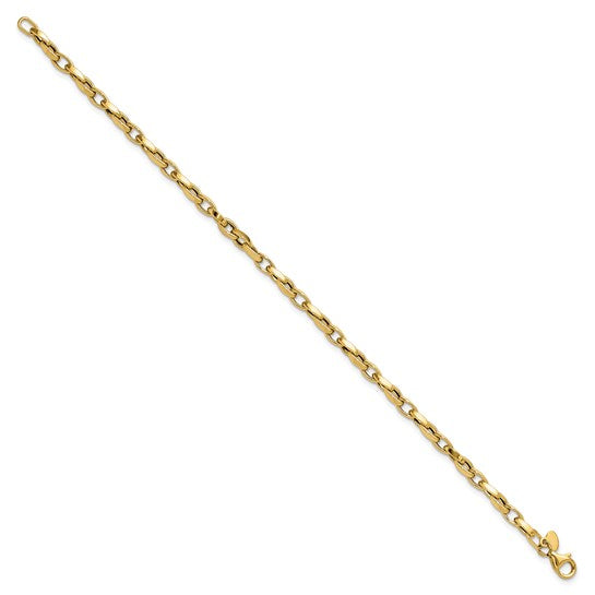 "Anya" 10K Polished Fancy Link Bracelet