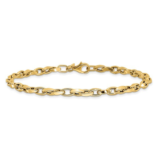 "Anya" 10K Polished Fancy Link Bracelet