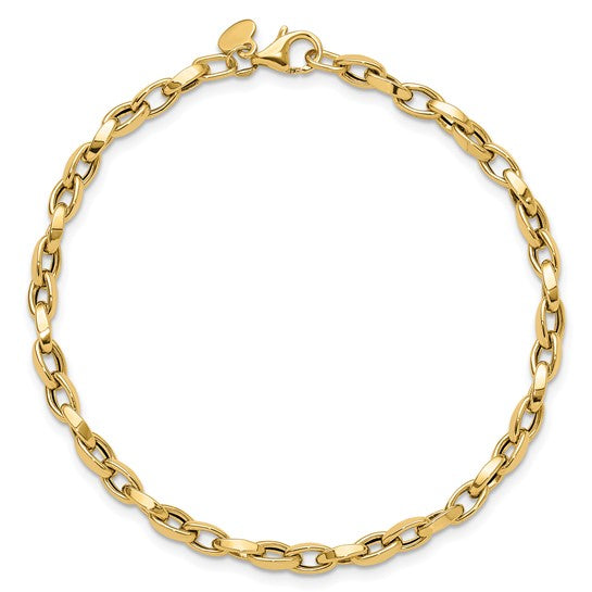 "Anya" 10K Polished Fancy Link Bracelet
