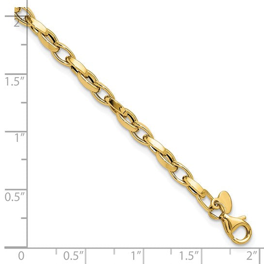 "Anya" 10K Polished Fancy Link Bracelet