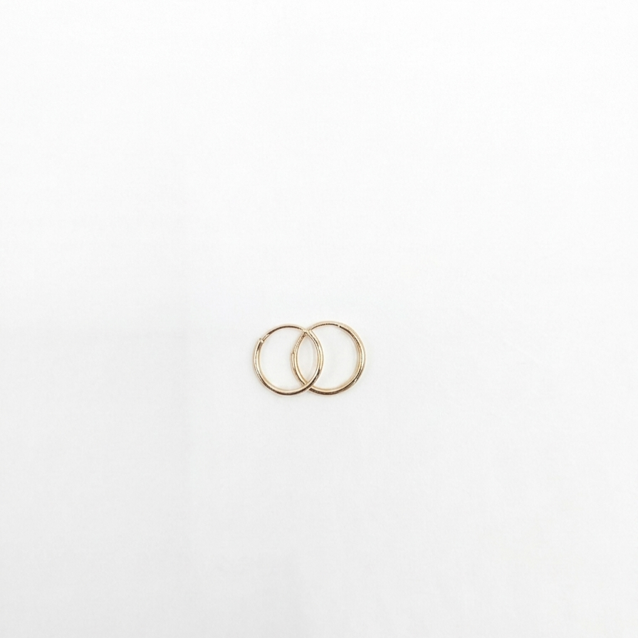 Gold Endless Hoop Earrings