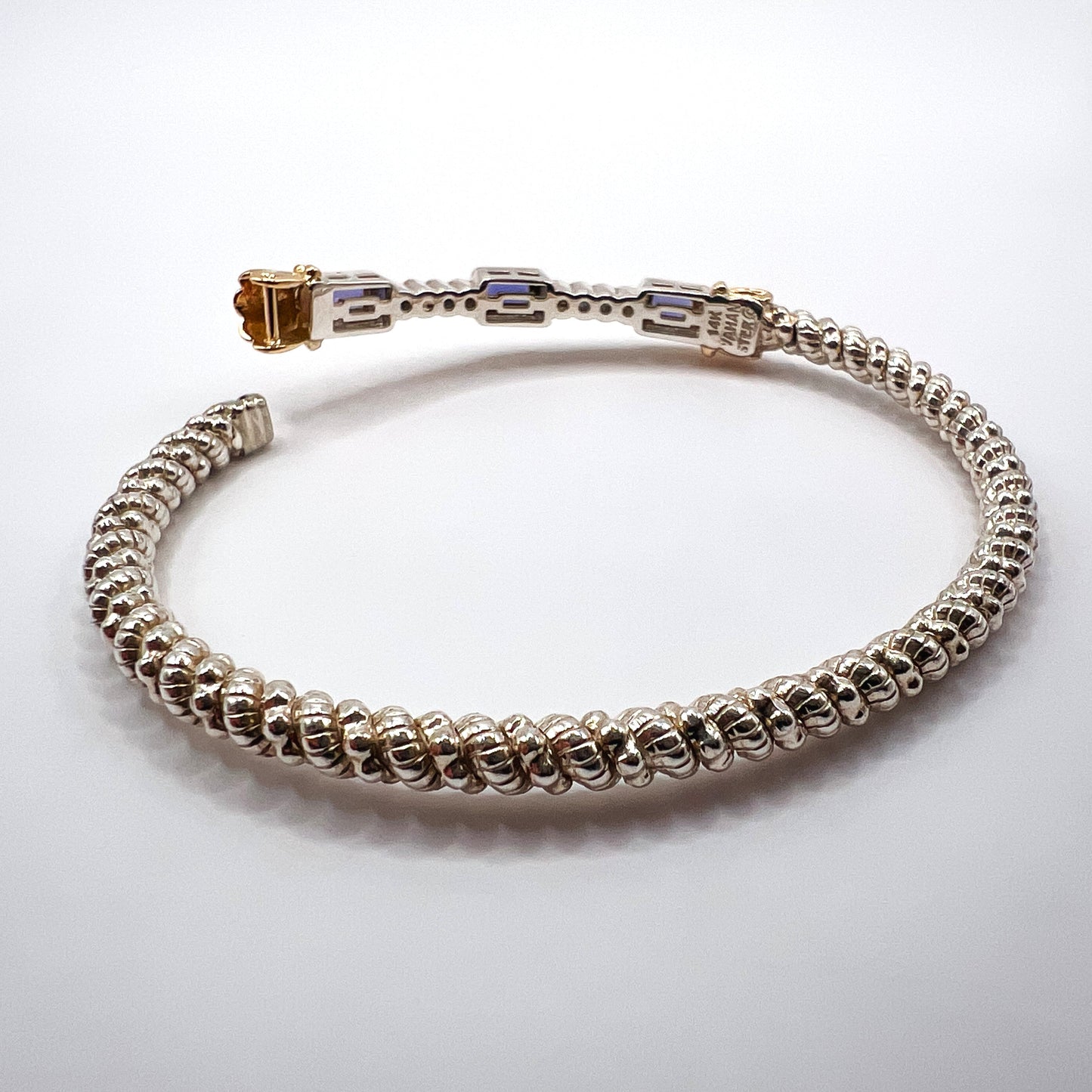 Vahan 14K Gold & Sterling Silver Bracelet with Iolite Vahan
