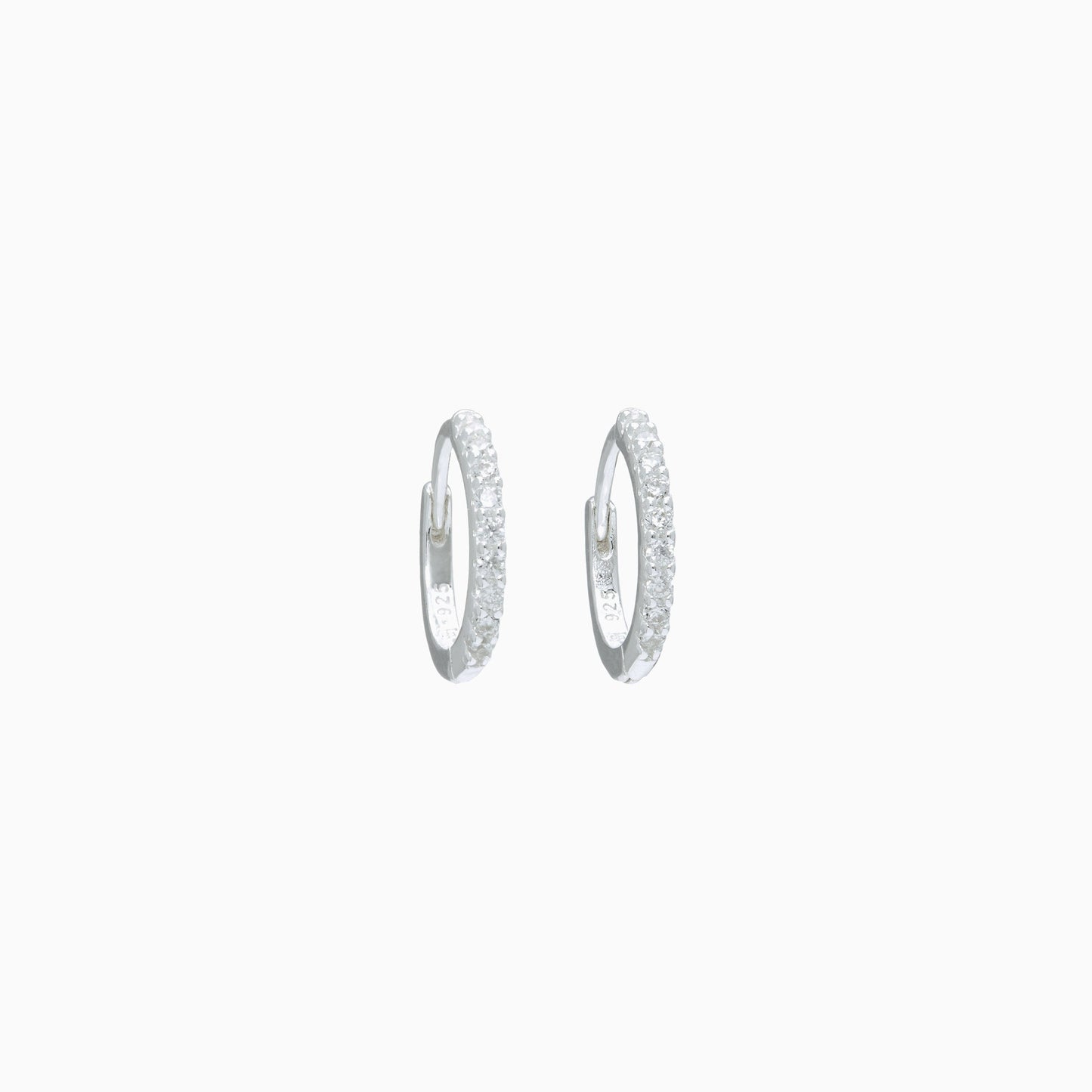 H&B Mini Pavé Hoop Earrings