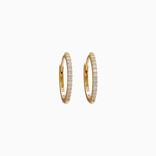 H&B Small Pavé Hoop Earrings