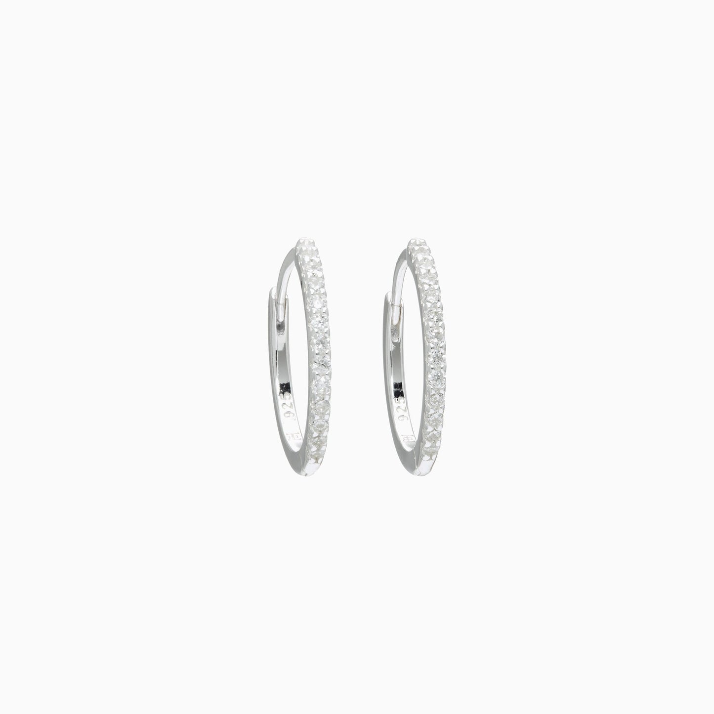 H&B Small Pavé Hoop Earrings