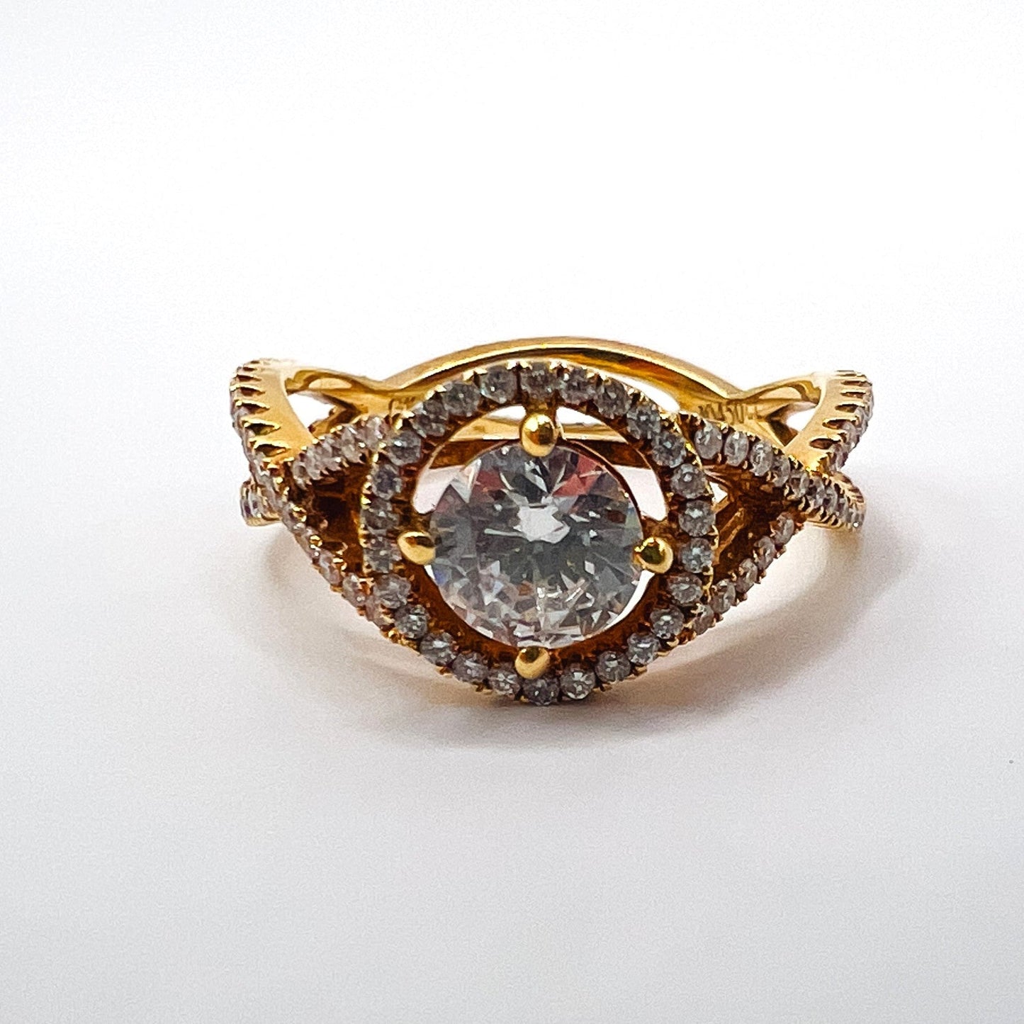 Roset 18K Gold Fancy Engagement Ring Roset By Reid