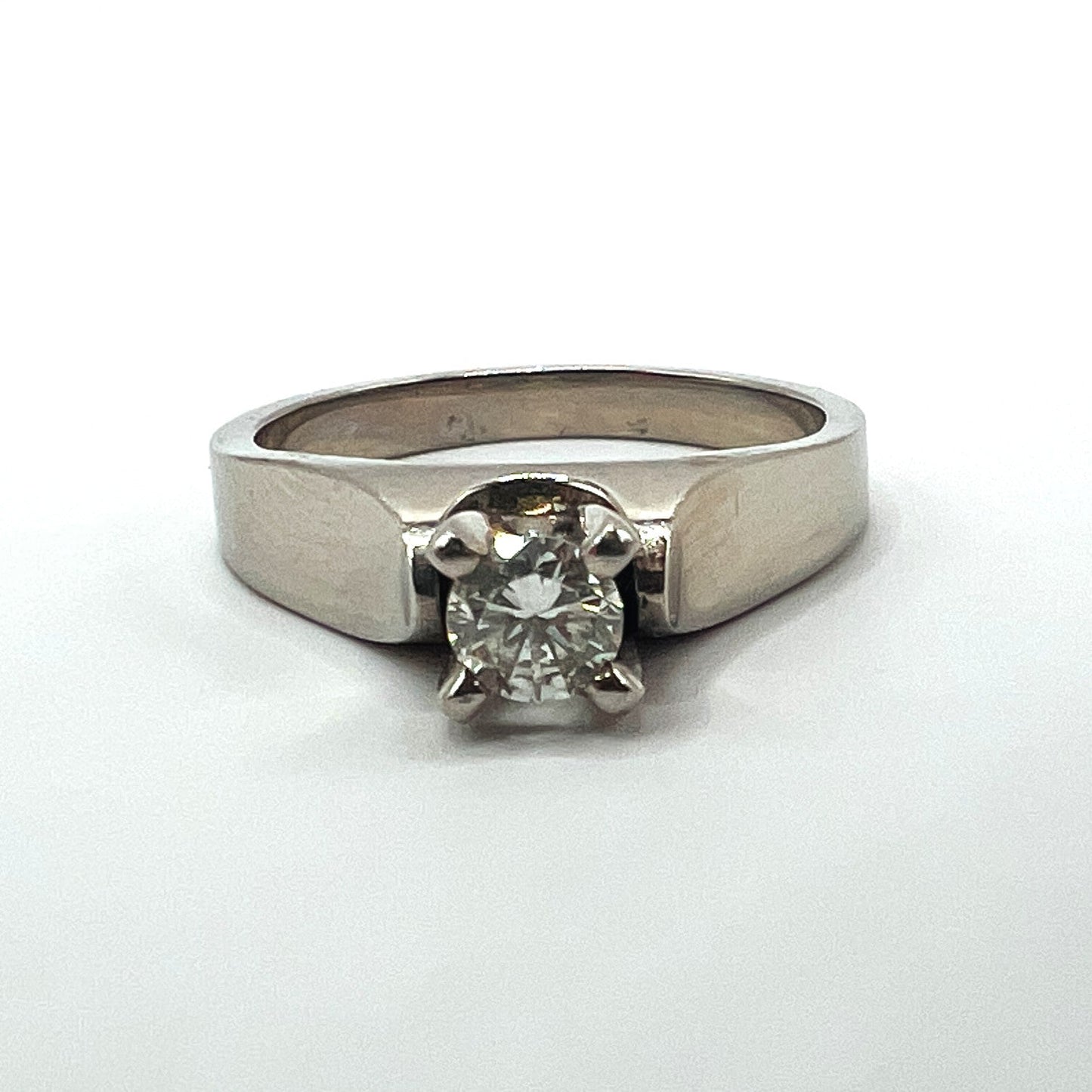 Roset Palladium Solitaire Engagement Ring Roset Jewelry