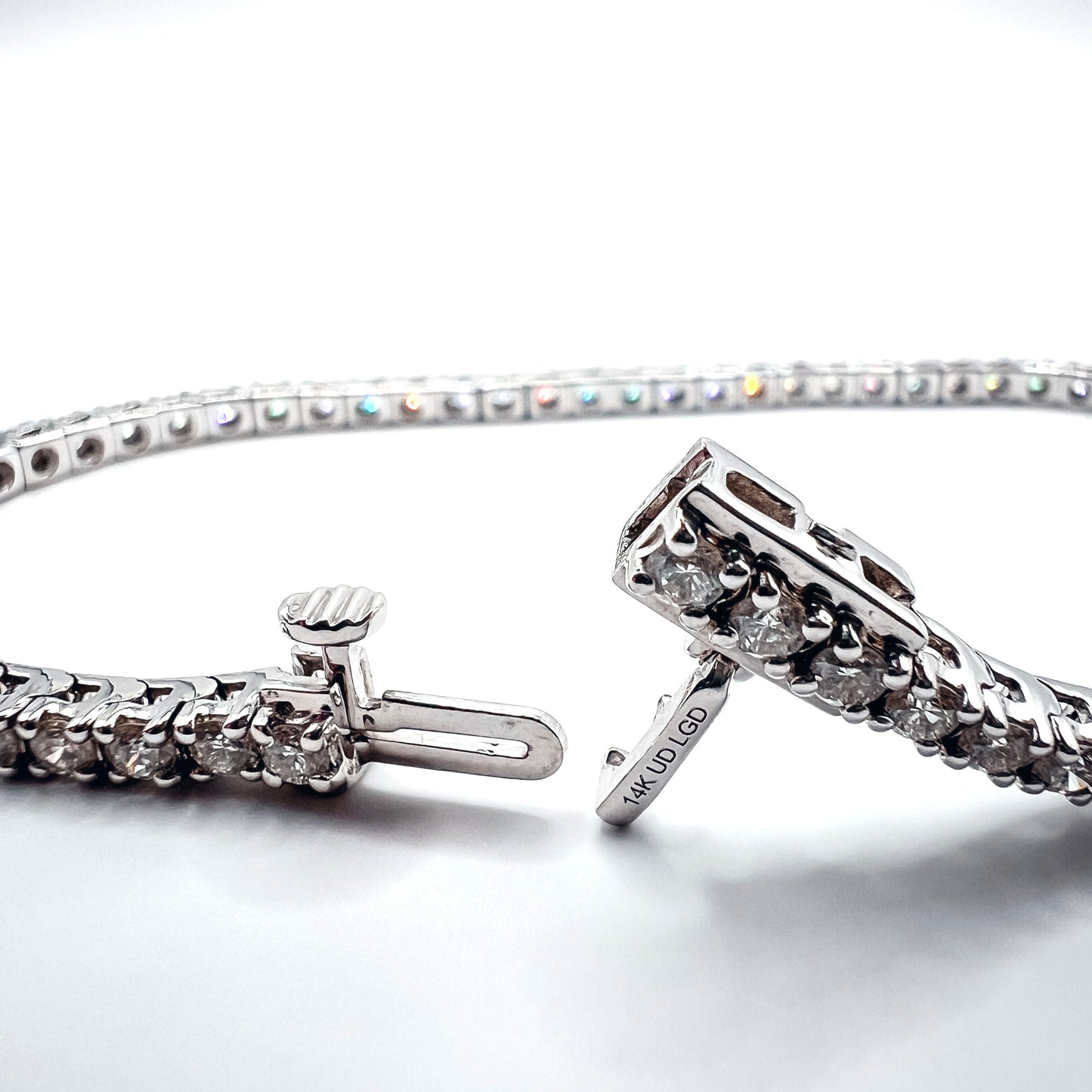3.10ct Tennis Bracelet - Lab-Grown Diamonds in 14K White Gold