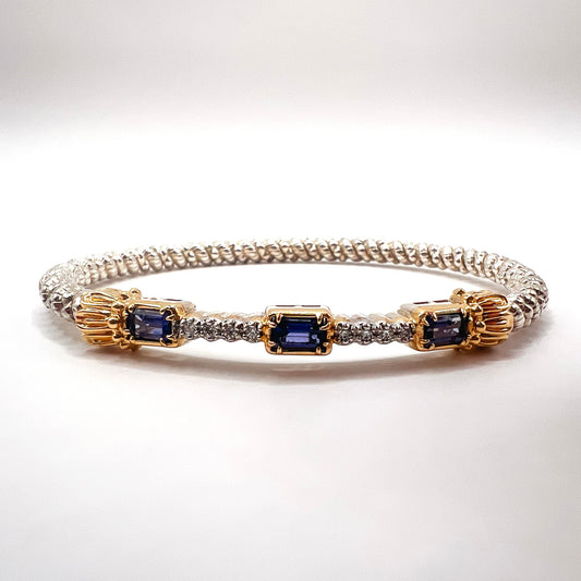 Vahan 14K Gold & Sterling Silver Bracelet with Iolite Vahan
