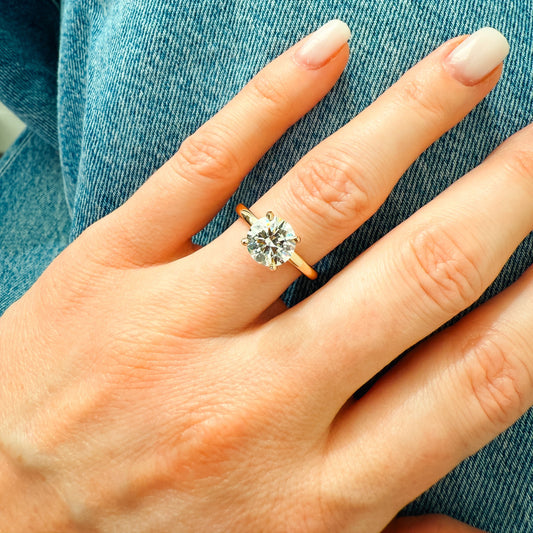 Luna Engagement Ring - 2.00ct Lab-Grown Diamond in 14K Gold Noam Carver