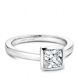 Solitaire Bezel Set Engagement Ring Noam Carver