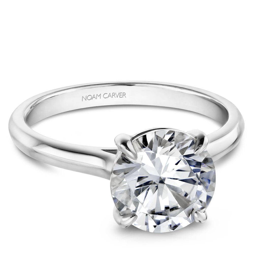 Knife-Edge Solitaire Engagement Ring