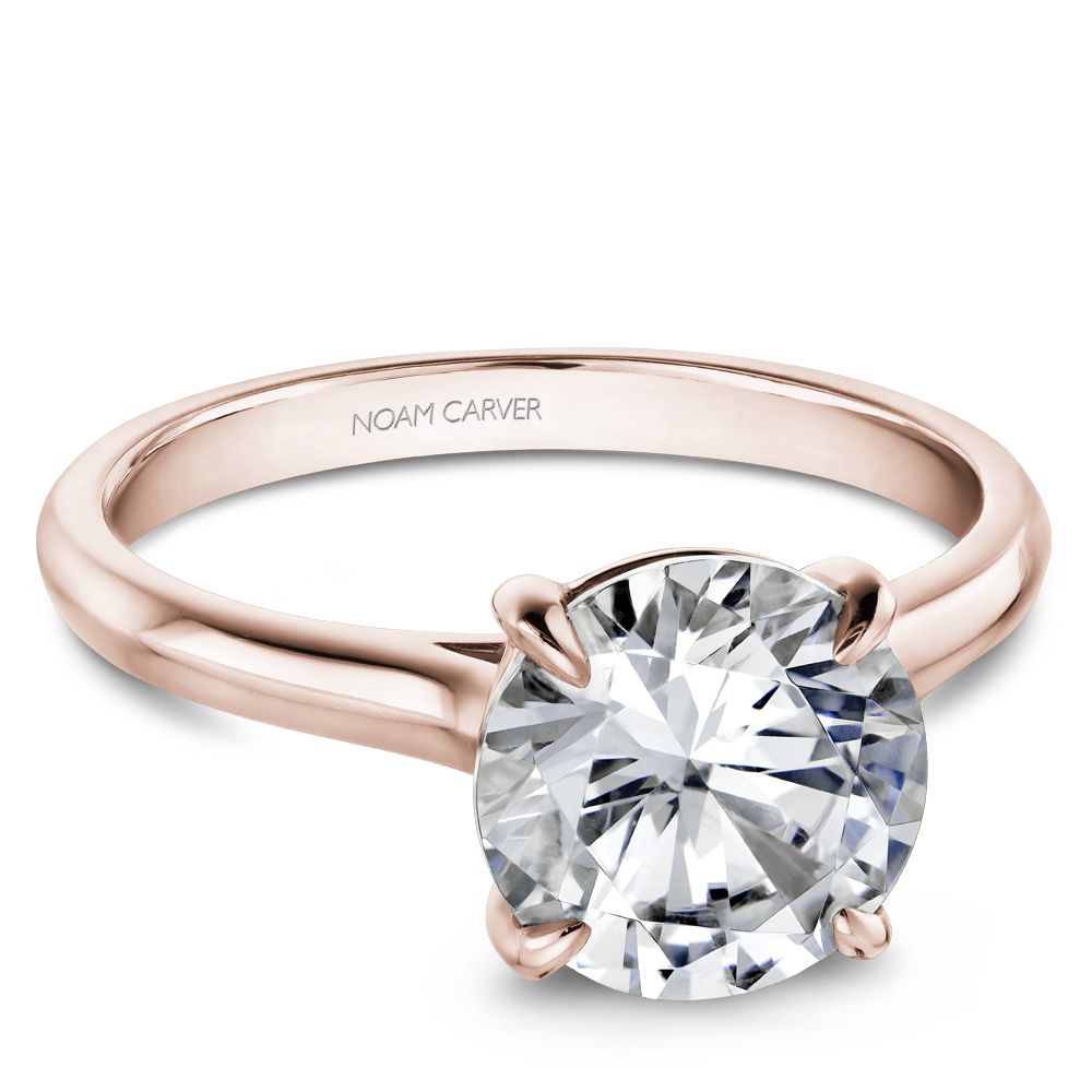 Knife-Edge Solitaire Engagement Ring
