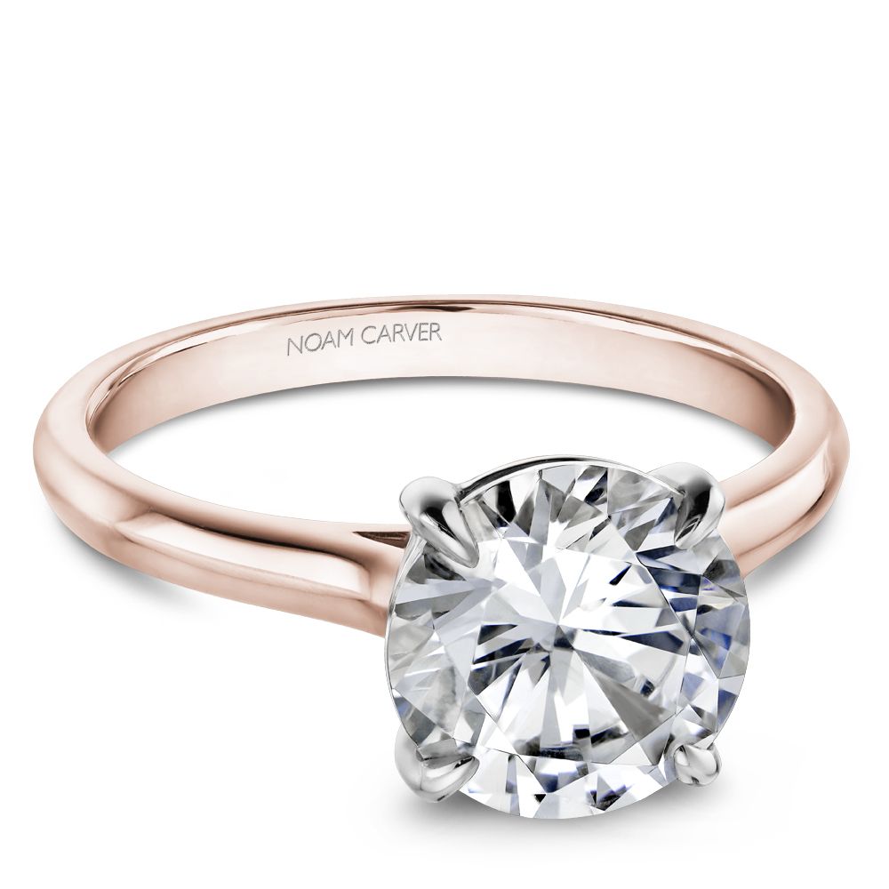 Knife-Edge Solitaire Engagement Ring