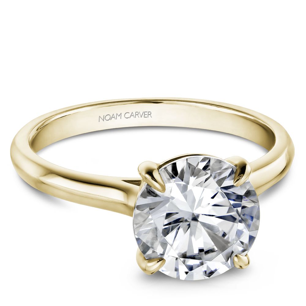 Knife-Edge Solitaire Engagement Ring