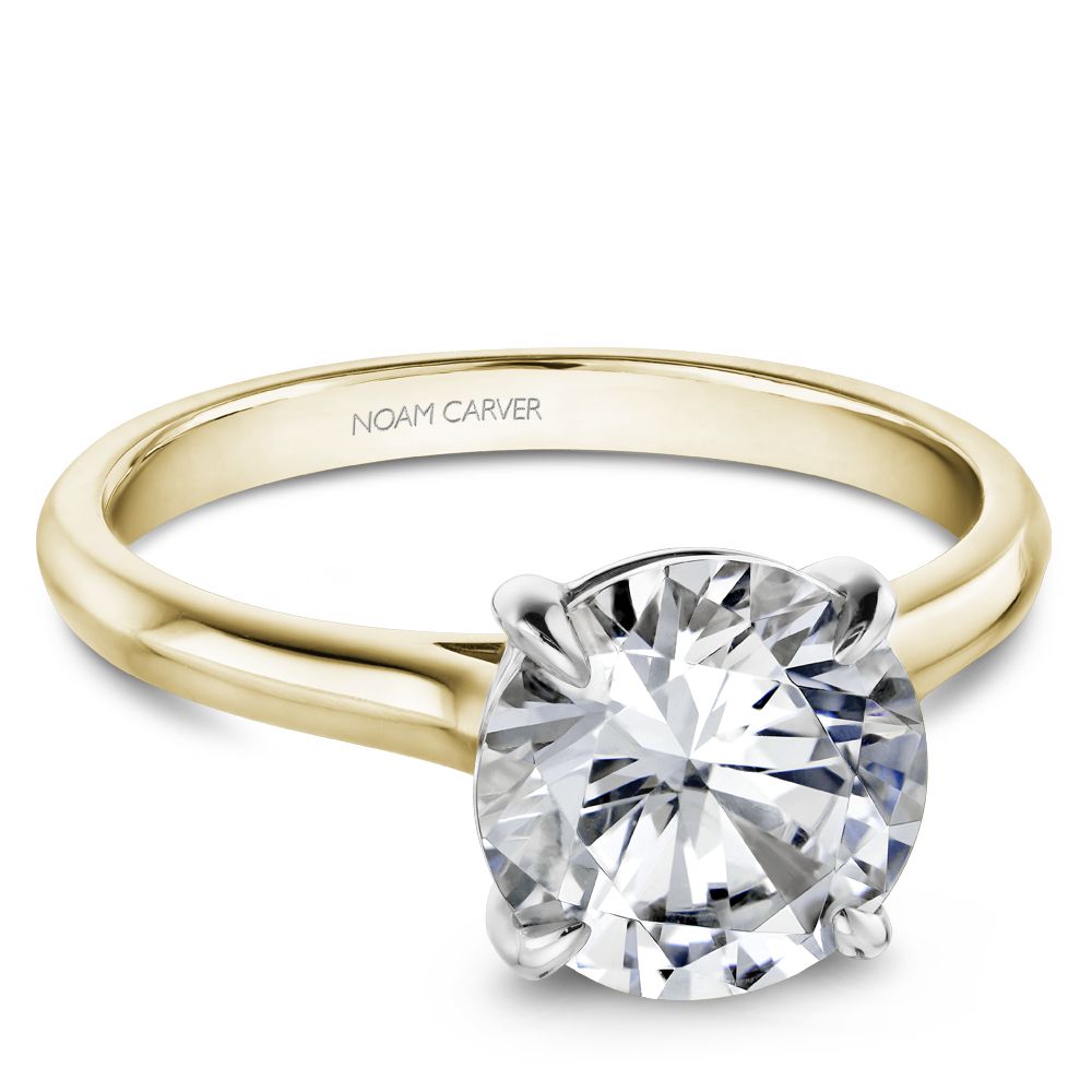 Knife-Edge Solitaire Engagement Ring