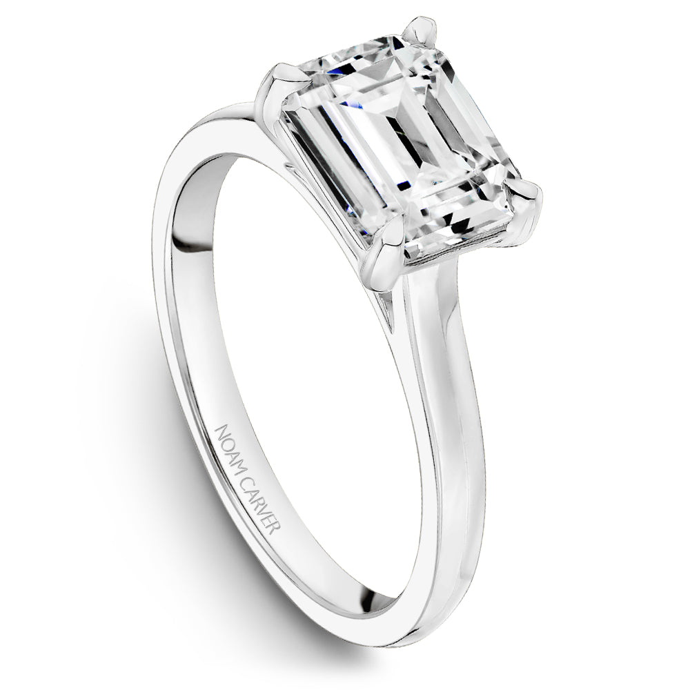 Knife-Edge Solitaire Engagement Ring