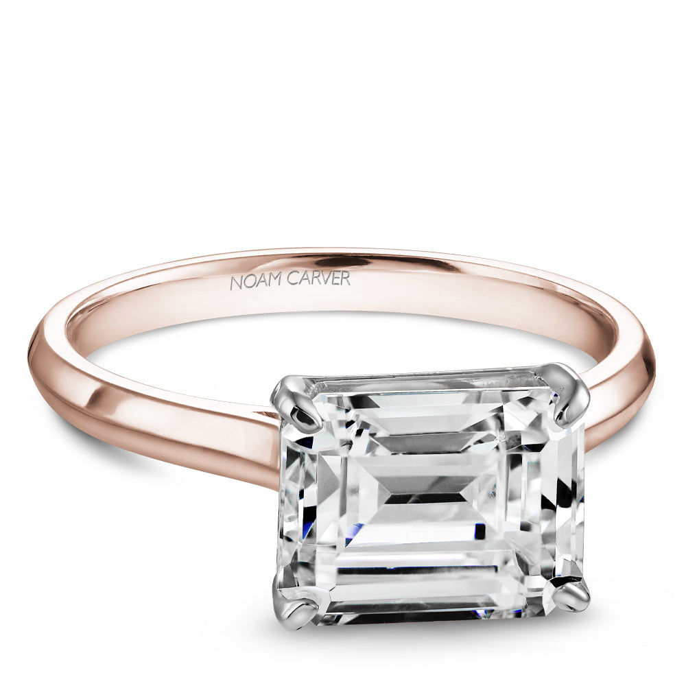Knife-Edge Solitaire Engagement Ring