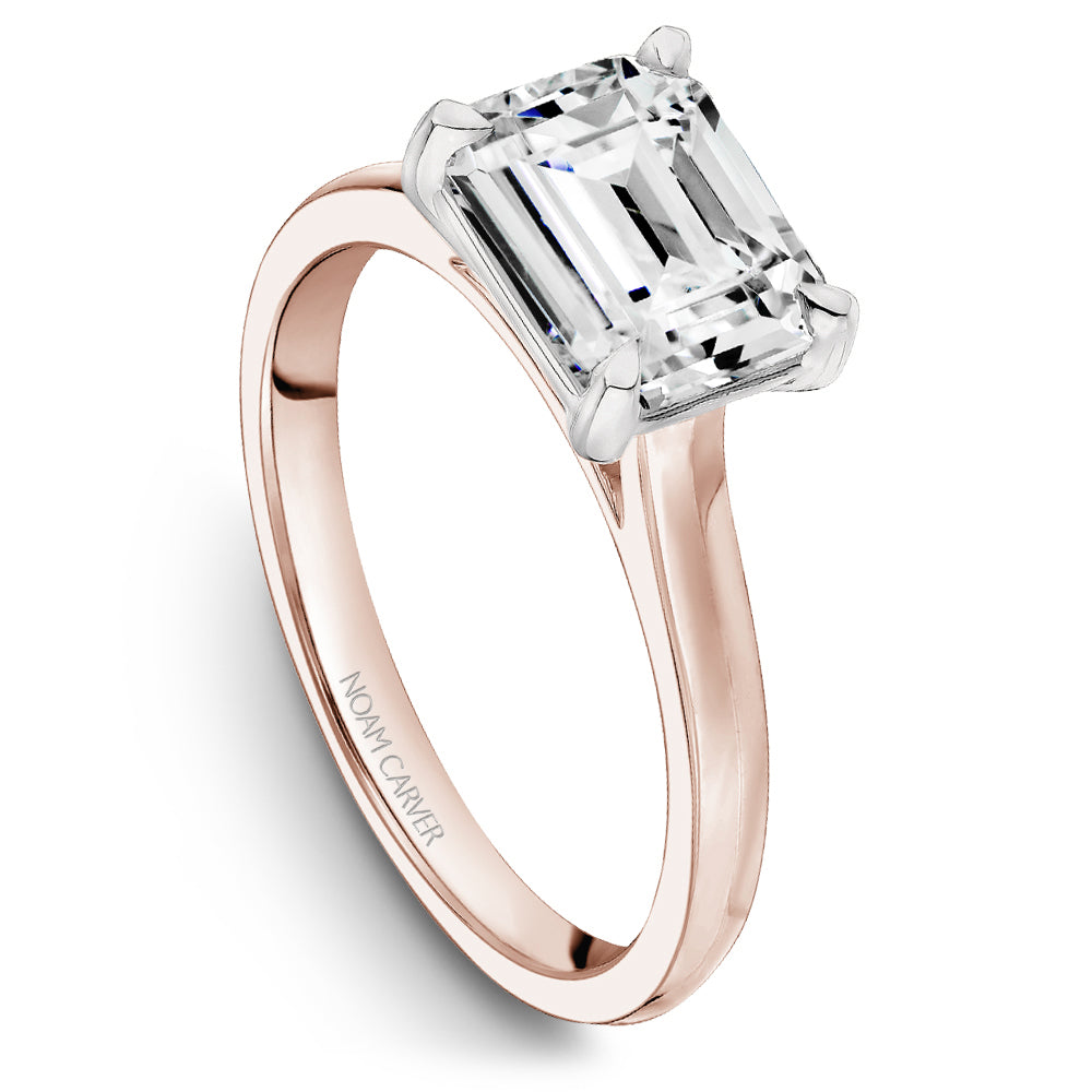 Knife-Edge Solitaire Engagement Ring
