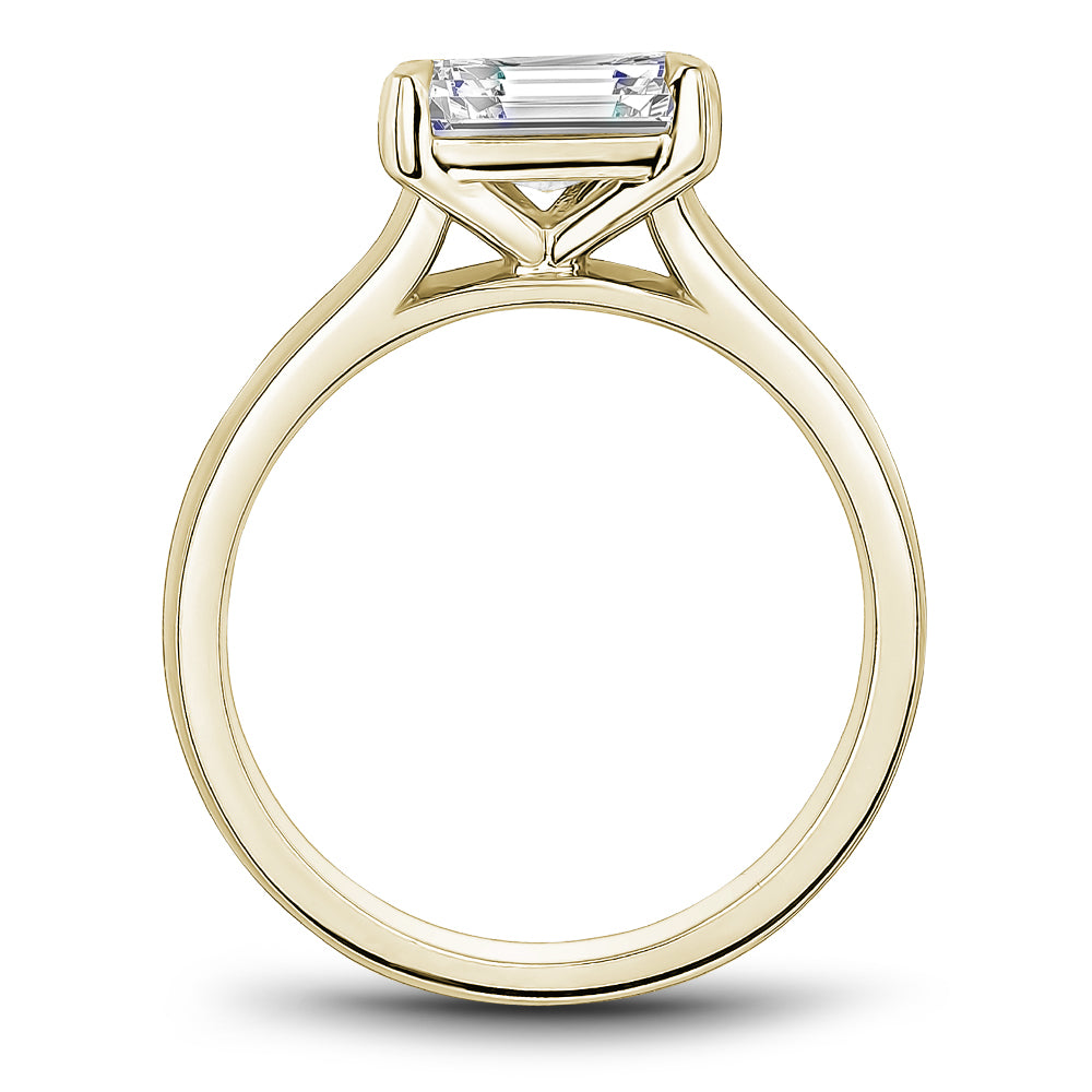 Knife-Edge Solitaire Engagement Ring