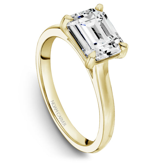 Knife-Edge Solitaire Engagement Ring