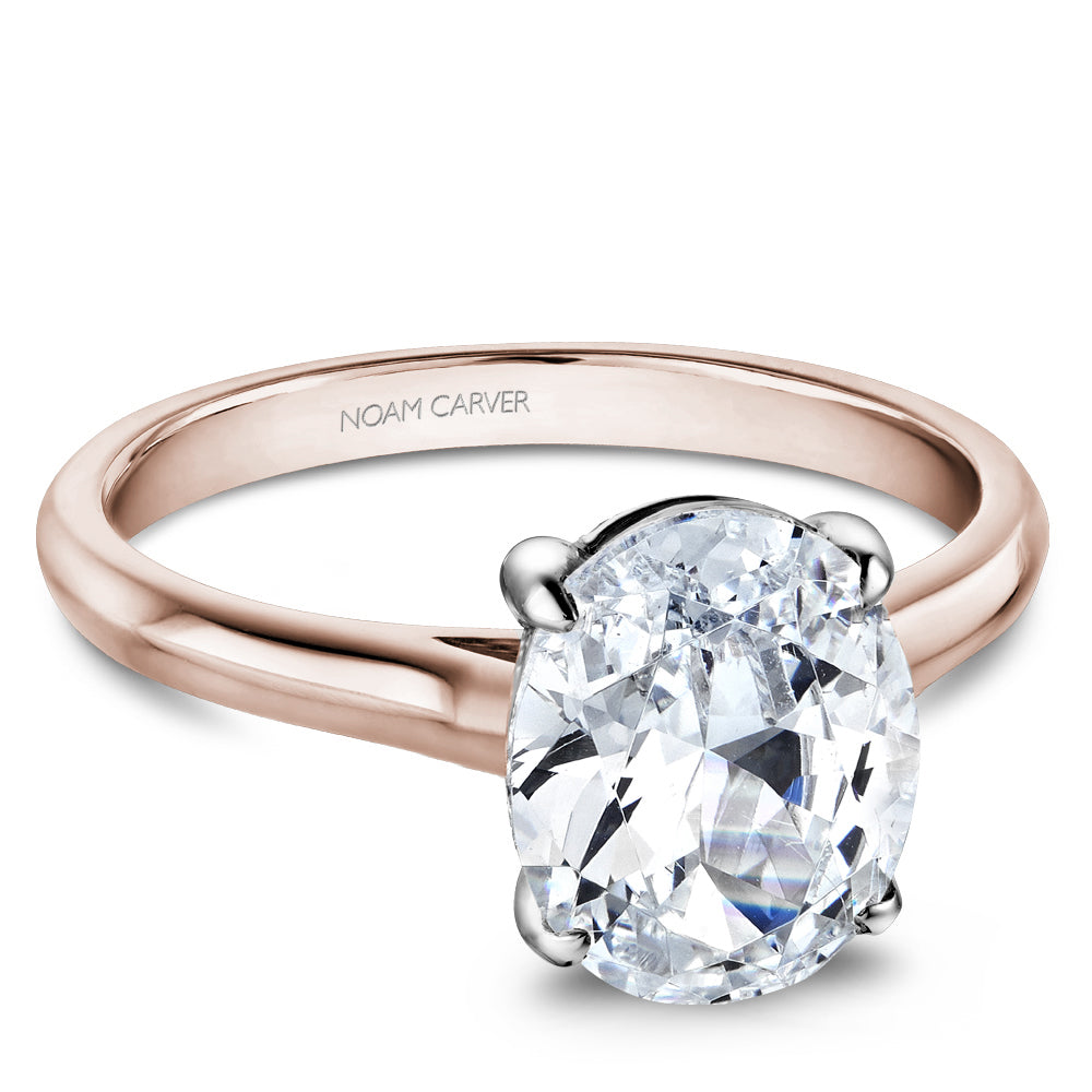 Knife-Edge Solitaire Engagement Ring