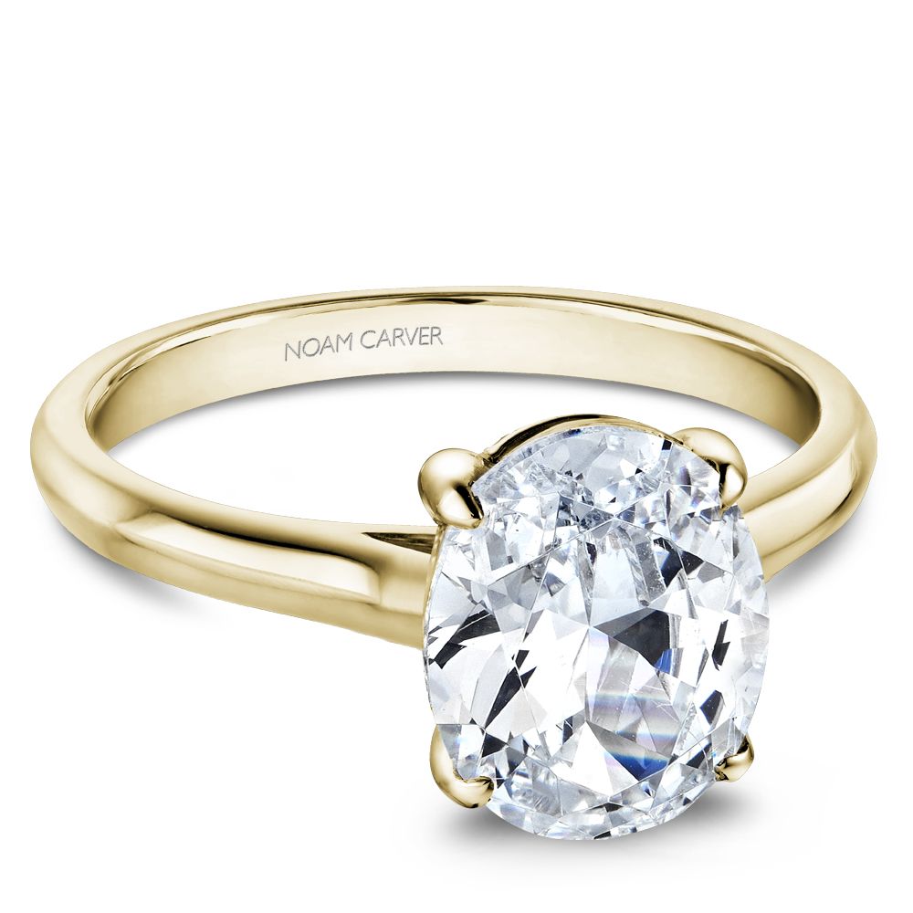 Knife-Edge Solitaire Engagement Ring