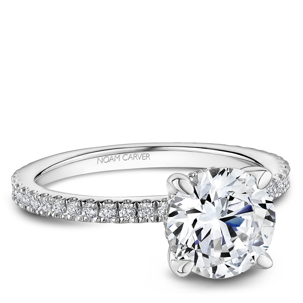 Pavé Diamond Engagement Ring