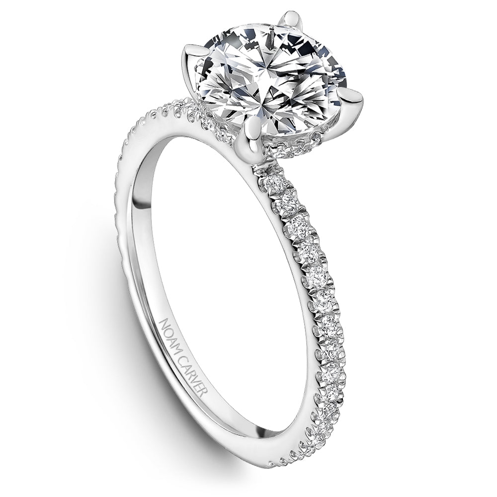 Pavé Diamond Engagement Ring