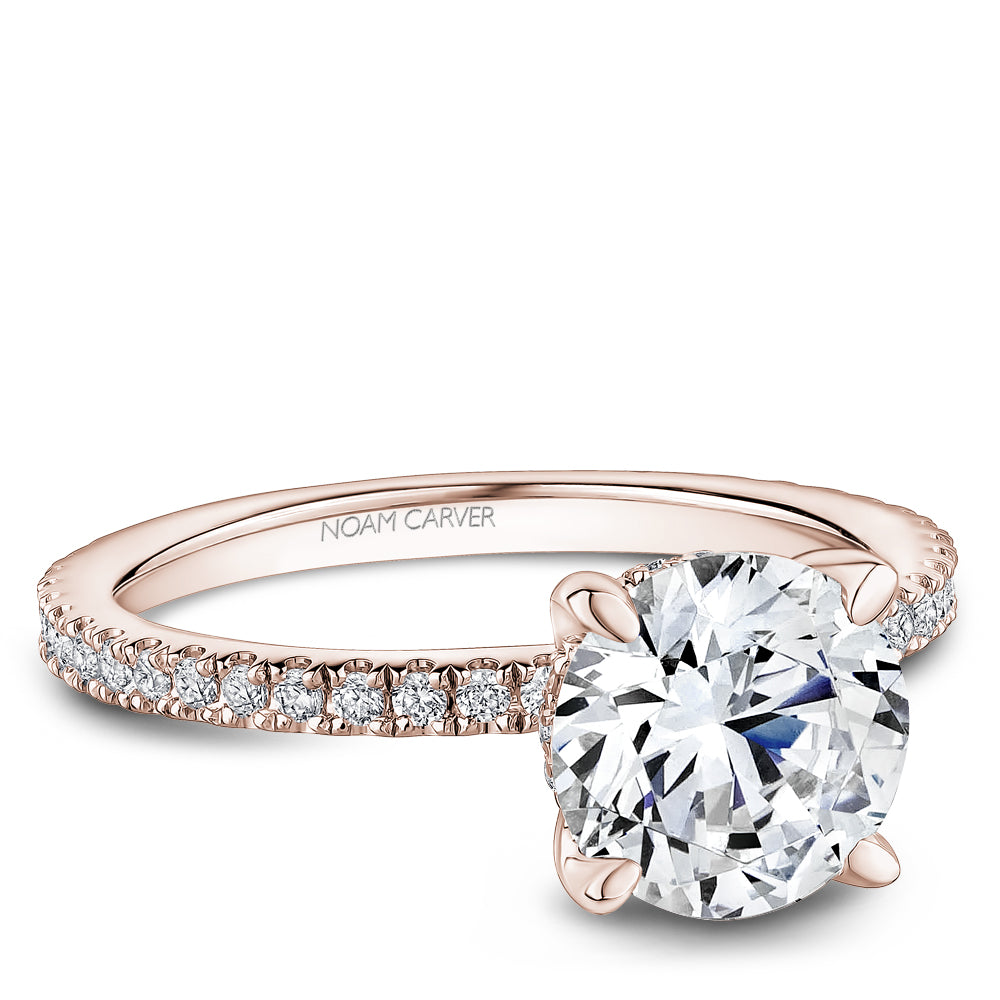 Pavé Diamond Engagement Ring