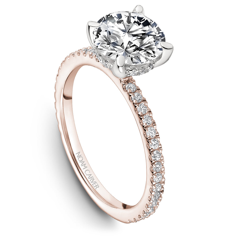 Pavé Diamond Engagement Ring