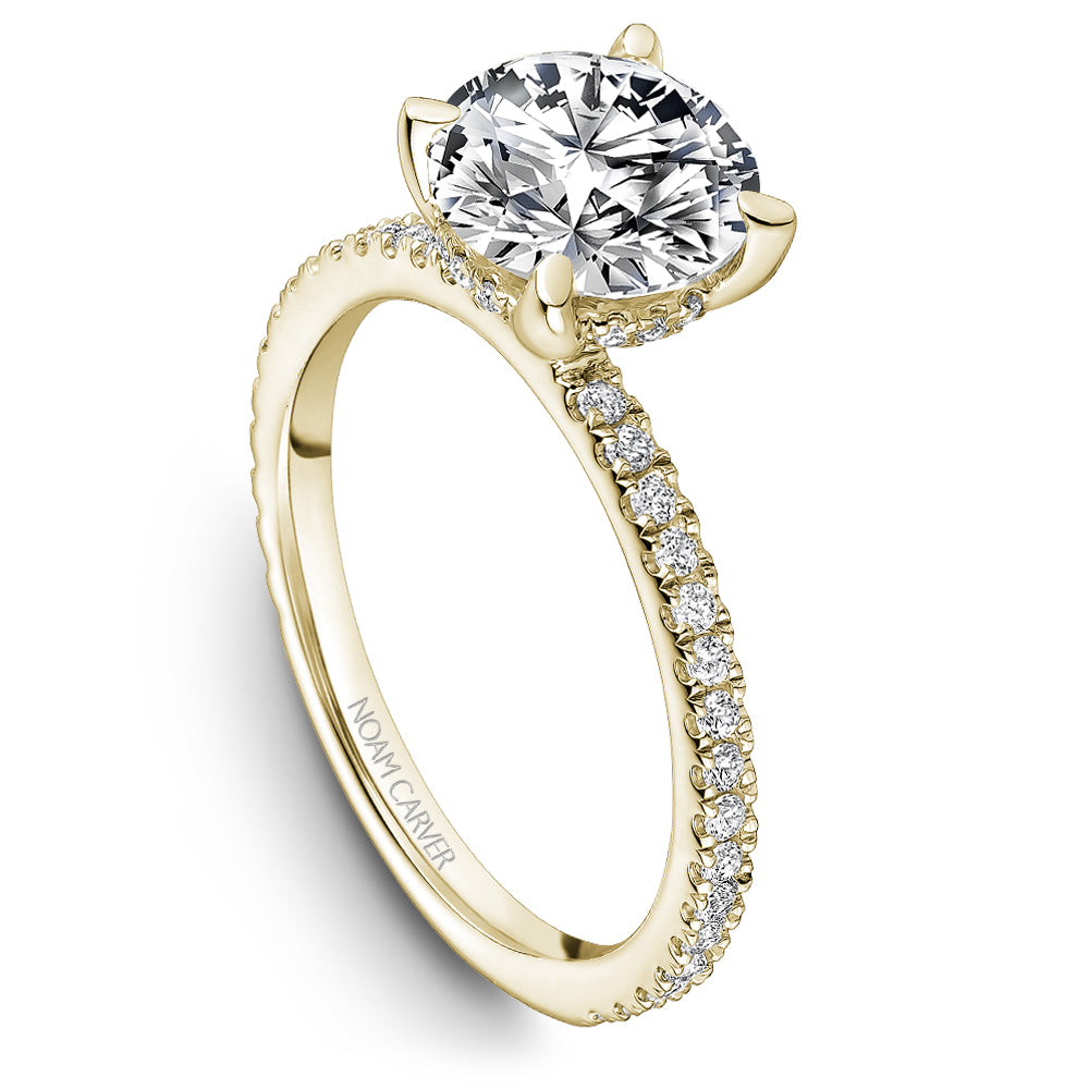 Pavé Diamond Engagement Ring