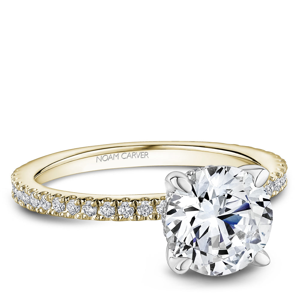 Pavé Diamond Engagement Ring Noam Carver