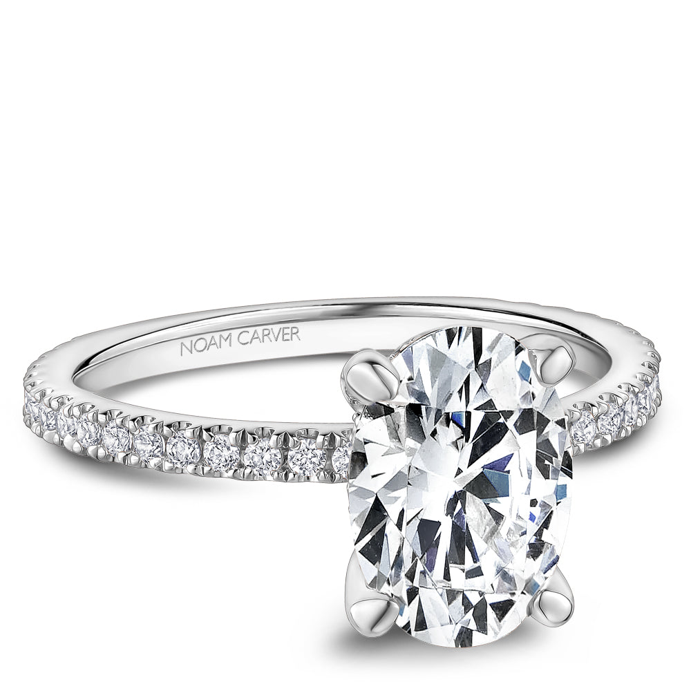 Pavé Diamond Engagement Ring