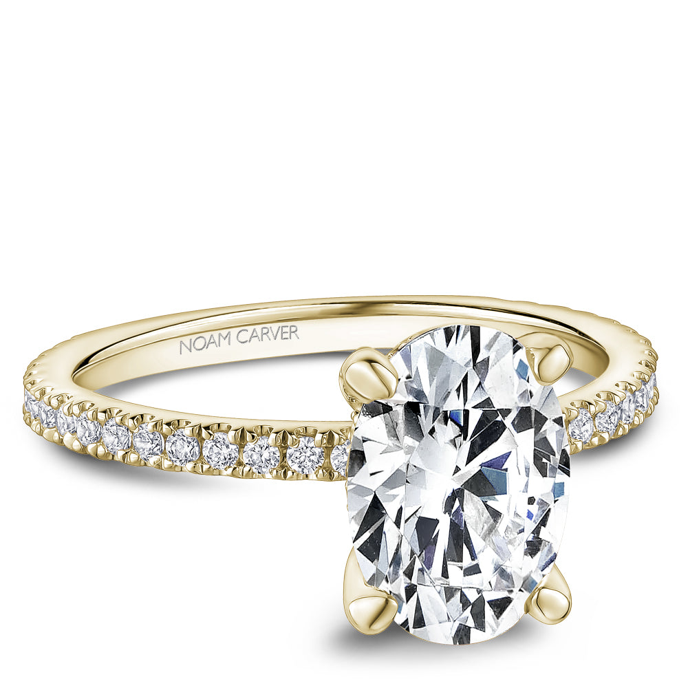 Pavé Diamond Engagement Ring