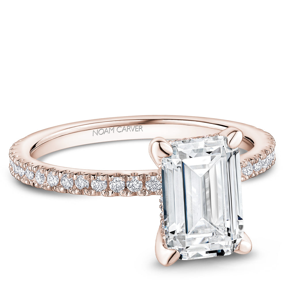 Pavé Diamond Engagement Ring