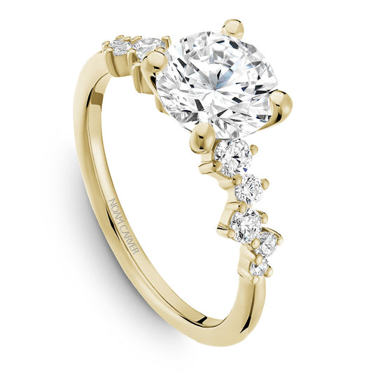 Scattered Diamond Engagement Ring Noam Carver