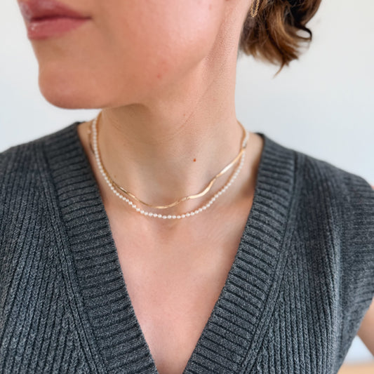 FLICA - Akoya 2.5mm 18" Baby Pearl Strand