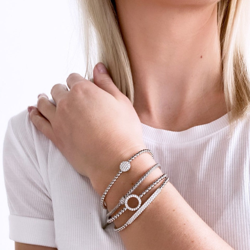 Hulchi Belluni - Pave Diamond Stretch Bracelet