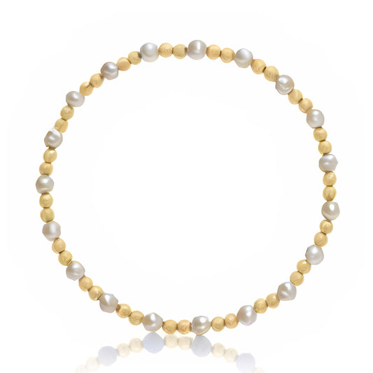 Gold Filled Bead Bracelet with Pearls Dee Berkley