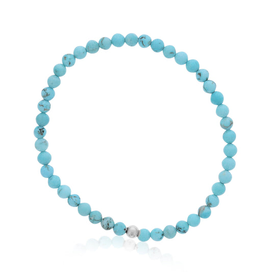 Blue Howlite Bracelet with Finishing Bead Dee Berkley