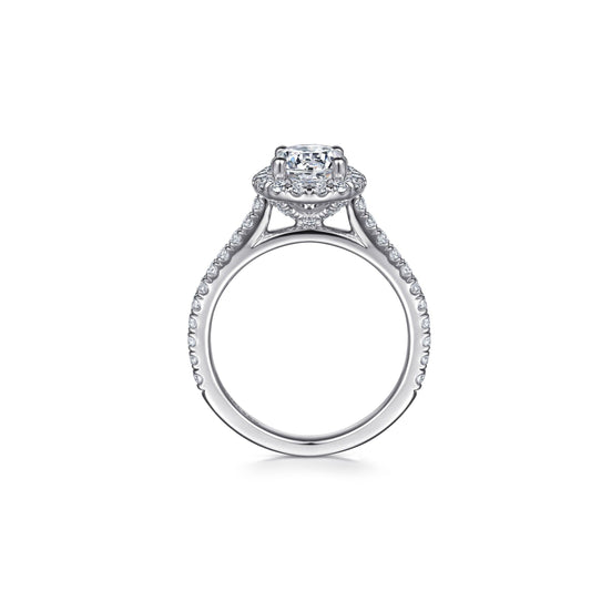 Gabriel "Angela" 14K Round Halo Engagement Ring Gabriel & Co.