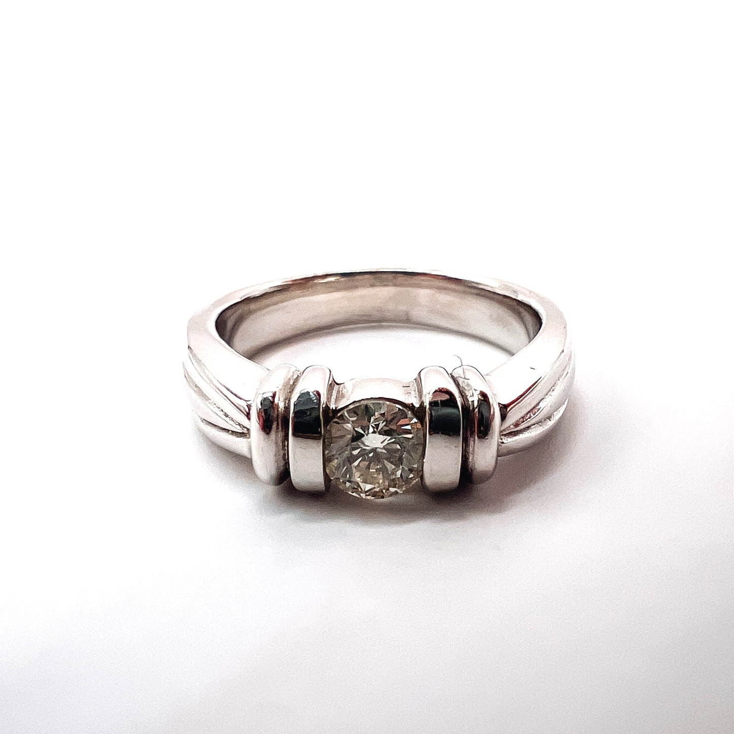 Roset "Amy" 14K White Gold Engagement Ring Roset By Reid