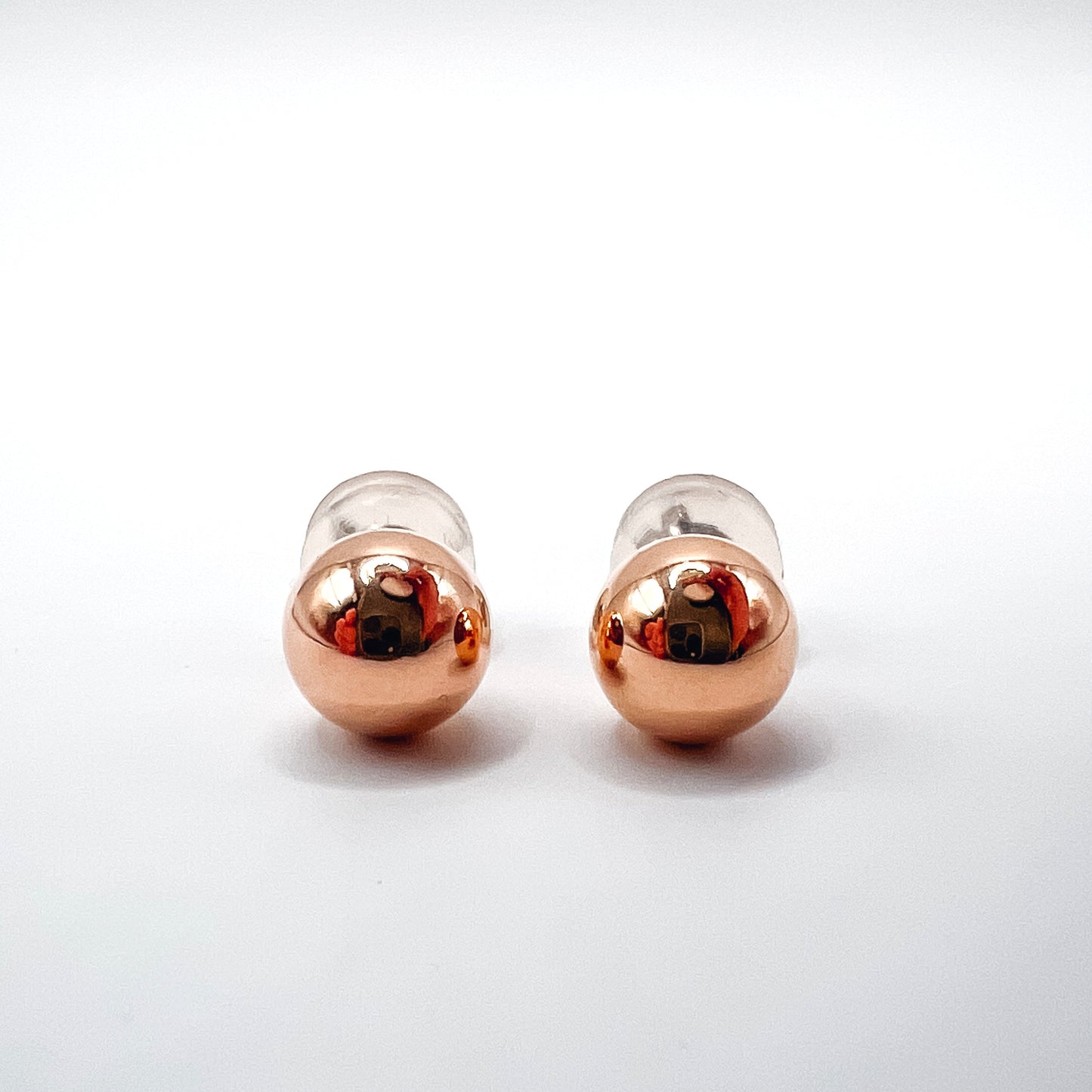 "Zevra" 7mm 14K Gold Ball Earrings
