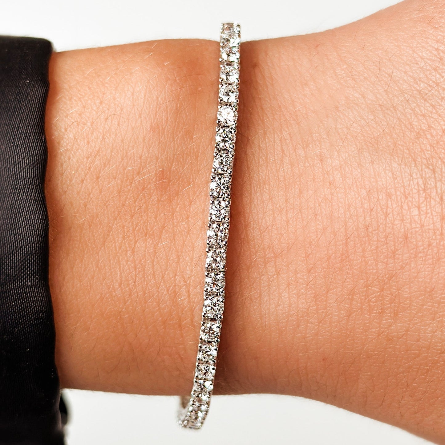 5.0ct Tennis Bracelet - Lab-Grown Diamonds in 14K White Gold