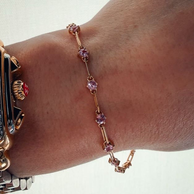 FLICA - Bubblegum Pink Sapphire Bracelet