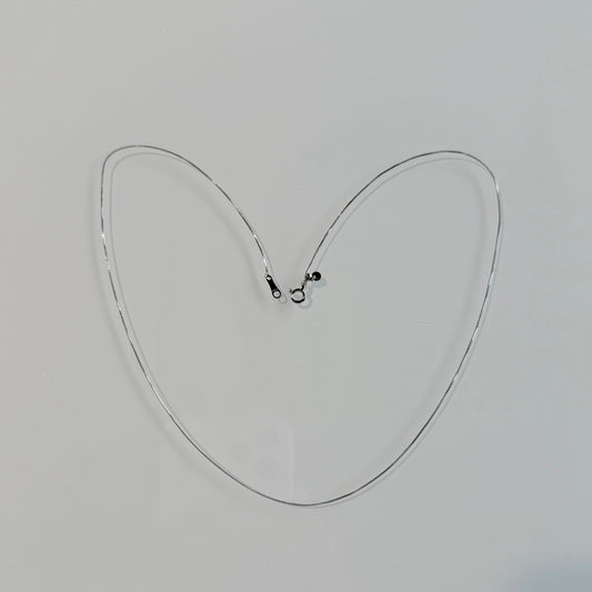 "Alex" Platinum Adjustable Box Chain Necklace