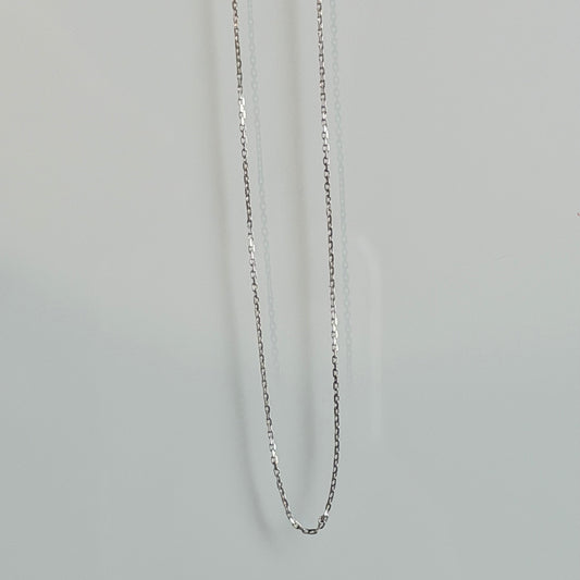 "Bobbi" Platinum Cable Chain Adjustable Necklace