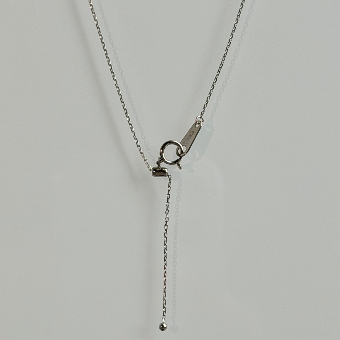"Bobbi" Platinum Cable Chain Adjustable Necklace